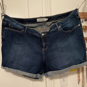 Torrid cuffed denim shorts